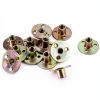 QWORK 3/8-16 Iron Plate Nut T-Nut 12-Piece Set Carbon Steel Base-3