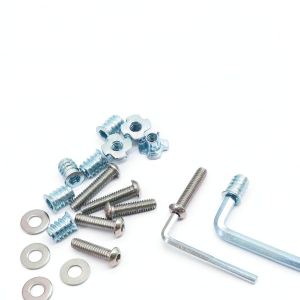 1/4-20 T-Nuts weideer 140PCS 304 Stainless Bolts, Washers & Hex Wrench-4