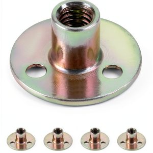 QWORK 3/8-16 Iron Plate Nut T-Nut 12-Piece Set Carbon Steel Base-0