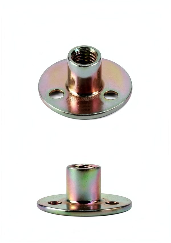 QWORK 3/8-16 Iron Plate Nut T-Nut 12-Piece Set Carbon Steel Base-5