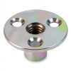 QWORK 3/8-16 Iron Plate Nut T-Nut 12-Piece Set Carbon Steel Base-7