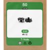 T-Nuts uxcell #8-32 Zinc-Plated Carbon Steel 3‑Pronged Tee Nuts 50pcs-6