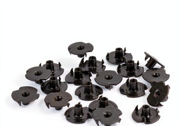 T-Nuts uxcell #8-32 Zinc-Plated Carbon Steel 3‑Pronged Tee Nuts 50pcs-3