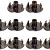 T-Nuts uxcell #8-32 Zinc-Plated Carbon Steel 3‑Pronged Tee Nuts 50pcs-0