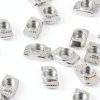 Hotop 150 Pieces 2020 Series T Slot Nuts, Hammer Head Fastener -Plated Carbon Steel Sliding M5 T Nuts for Aluminum Profile-4
