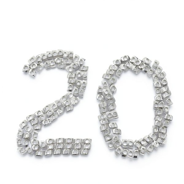 Hotop 150 Pieces 2020 Series T Slot Nuts, Hammer Head Fastener -Plated Carbon Steel Sliding M5 T Nuts for Aluminum Profile-3
