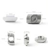 Hotop 150 Pieces 2020 Series T Slot Nuts, Hammer Head Fastener -Plated Carbon Steel Sliding M5 T Nuts for Aluminum Profile-1