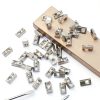 100 Pcs 2020 Series M5 T Nuts Half Roll in Spring Silver Thread Spring Carbon Steel European Standard T Nut for Aluminum Extrusion Profile-3