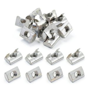 uxcell 20Pcs M8 Spring Roll T Nuts – Carbon Steel for 4040 Series-0