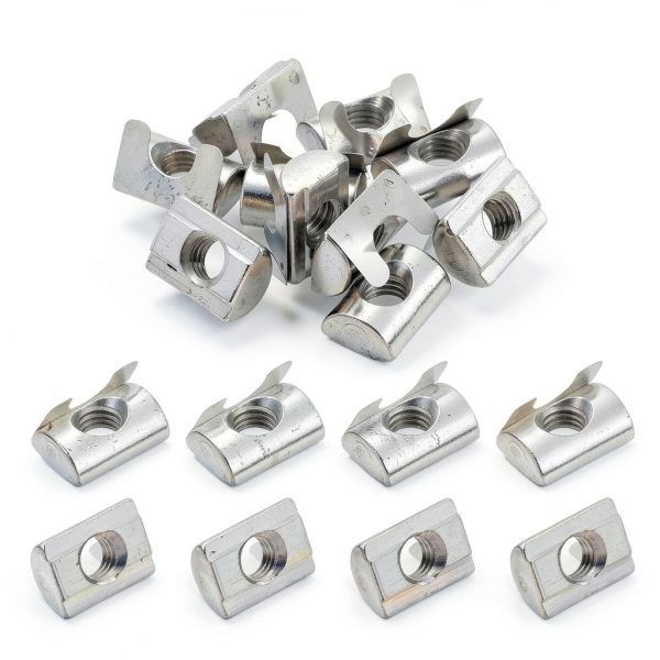 uxcell 20Pcs M8 Spring Roll T Nuts – Carbon Steel for 4040 Series-0