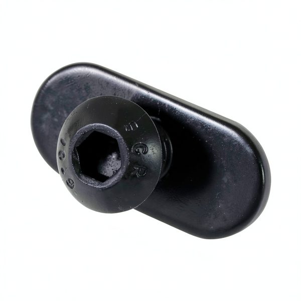 1/4"-20 Centered Slide in Economy T-Nut for T Slot Track with 1/4"-20 x 1/2" Bolt, Applicable for 10 Series or 1.0'' Base Aluminum Extrusion, 20Packs (Black)-1
