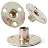 Brad Hole T Nut Rierdge 16pcs 1/4"-20 Carbon Steel Round Base-3