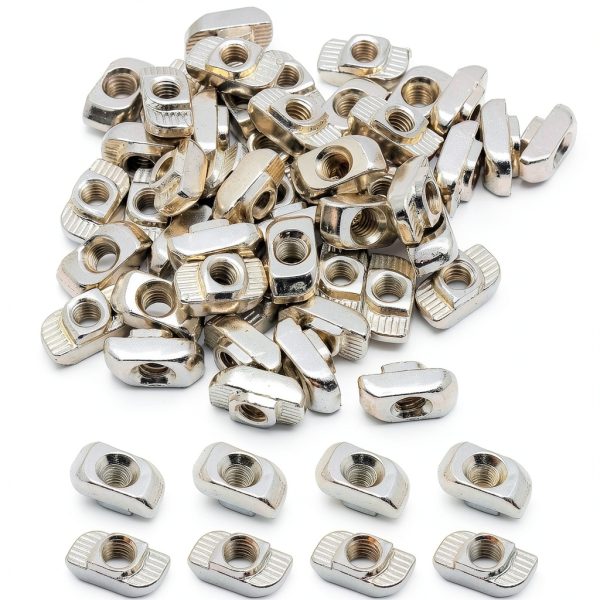 Rierdge 50 Pcs 4040 Sliding T-Nuts M8 for 10mm Aluminum Extrusion-0