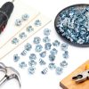 300 Pcs T-Nuts 3/8"-16 Zinc-Plated Steel 7/16" Barrel Otoolling-3