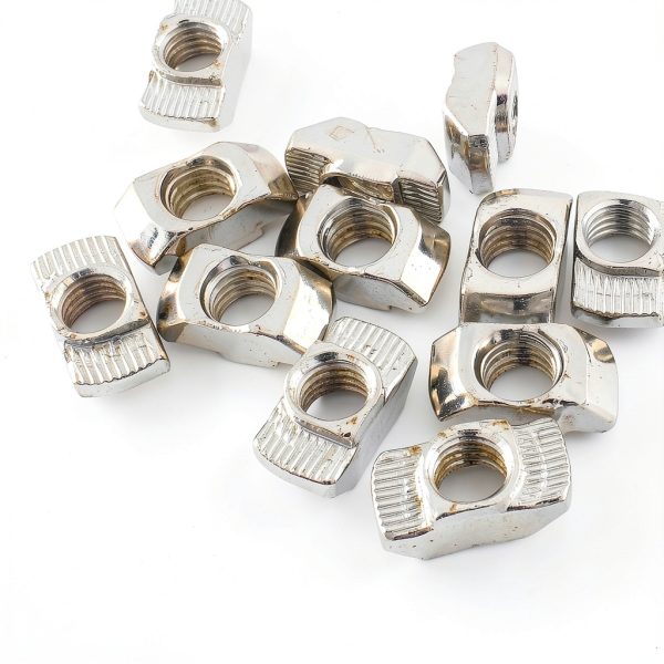 Rierdge 50 Pcs 4040 Sliding T-Nuts M8 for 10mm Aluminum Extrusion-5
