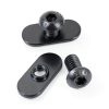 1/4"-20 Centered Slide in Economy T-Nut for T Slot Track with 1/4"-20 x 1/2" Bolt, Applicable for 10 Series or 1.0'' Base Aluminum Extrusion, 20Packs (Black)-3