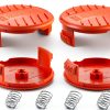 Trimmer Line Cap and Spring for BLACK+DECKER String Trimmers, 4 Pack-0